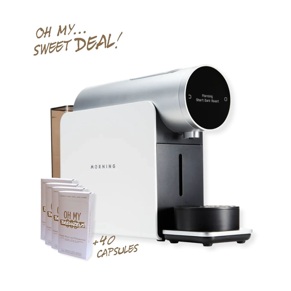 The Morning Capsule Machine & 40 Capsules Bundle