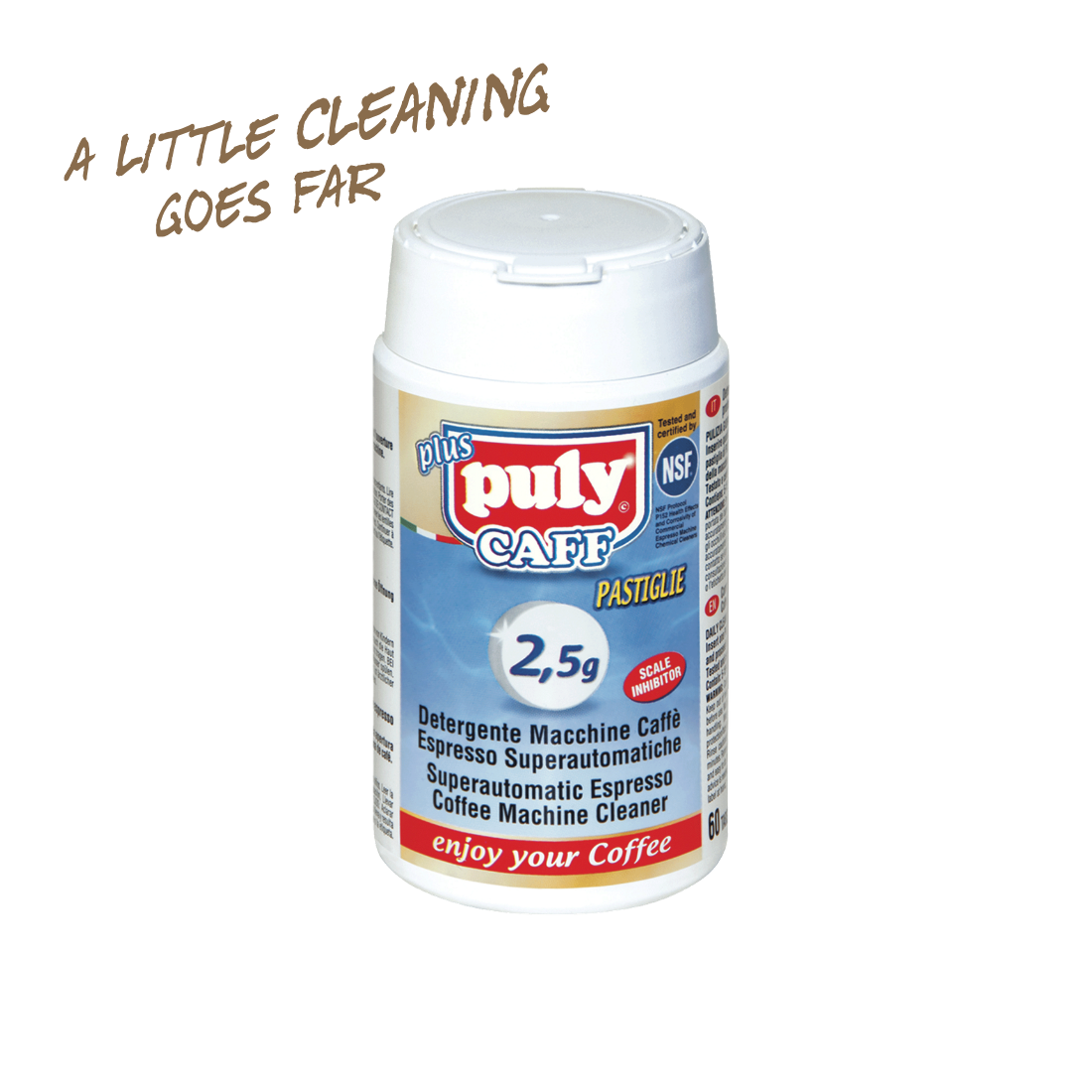 PulyCAFF® Plus Pastiglie Cleaner - 60 tablets × 2,5 g