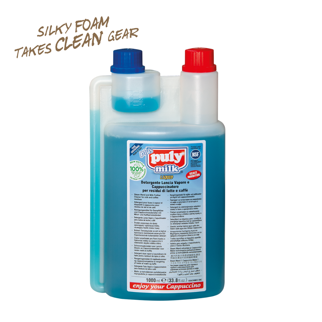 pulyMILK® Plus - Detergent pentru sistemul de lapte, 1L